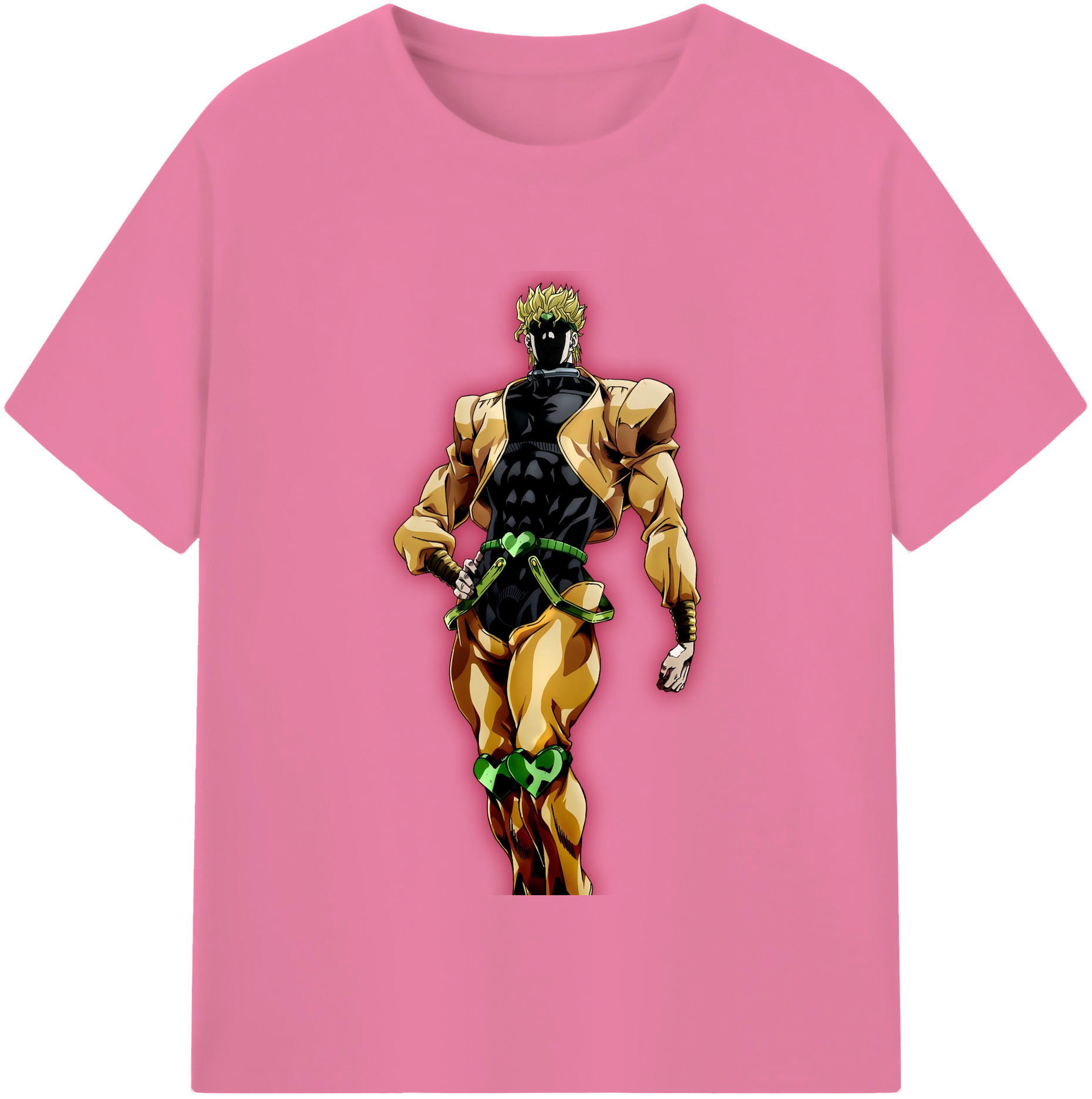 （画像用） ジョジョの奇妙な冒険 ディオ?ブランドー JoJo's Bizarre Adventure Dio Brando 綿100％半袖Tシャツ（フロントプリント）